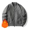 Mäns jackor Män Autumn Winter Thicken Warm Loose Baseball Collar Jacket för utomhus Casual Windproof Mane Coat Plus Size 6xl