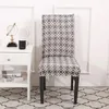 Housses de chaise Housse de futon avec jupe protectrice Housse extensible amovible lavable en spandex pour salle à manger mariage
