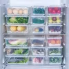 工場スポット卸売キッチン排水貯蔵ボックス長方形の冷蔵庫保管ボックスシールされたプラスチック保管ボックス