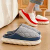 Slippers winter slippers man vacht katoenschoenen waterdichte outdoor mode vrouw niet -slip familie slippers zachte indoor flats dame schoenen