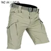 Men's Shorts Mens Shorts Summer mens cargo shorts quick drying tactical shorts lti pocket shorts mens outdoor hunting and fishing knee length TrousersC240402