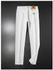 Heren Jeans Rechte Mode Klassieke Schedels Patroon Zwart Witte Denim Broek Hoge Luxe Merk Casual Jeans voor Mannen 240319