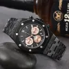 AP All Dial Work Full Function A P armbandsur Mäns Lady Men Man Watches Sapphire Royaloak handledsklocka kvarts rörelse Sportdatum 41mm kronograf 3 ögon gratis fartyg