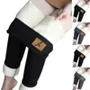 Dames Broeken Thermische leggings Dames Winter Dikker Fleece gevoerd Rekbaar Warm Hoge taille Mager Fitness Leggins Zacht Workout Gym Slank