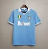 1987 1988 Napoli Retro Soccer Jerseys 87 88 Coppa Italia SSC Napoli Maradona 10 Vintage Calcio Long Sleeve Classic Vintage Football Shirts 84 85 86 87 88 90 91 93 21 21