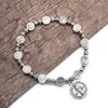 Bracelets de charme Bracelet Benoît catholique Bijoux en perles religieuses pour femmes hommes
