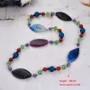 Colliers GG bijoux en vente pierres précieuses naturelles Semi pierre cristal Lapis Lazuli Jasper collier pendentif pour femmes dame mode bijoux cadeau