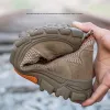 Botas Sapatos de Segurança Diansen Men Boots Women Aço de dedo do dedo do dedo do dedo esportivo de canecos antipunctur Antipunctur Qualidade industrial resistente ao desgaste