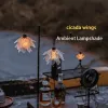 Tools New Swante Small Stick Lamp 5050 Workshop Brand Design Cicada Wings Outdoor Camping Lampenschirm Sky Fire Lampe für Outdoor Camping
