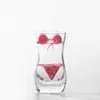 Vinglasögon nordisk abstrakt kroppskonst kristallglas kopp ornament vardagsrum kaffe mugg mjölkvatten hantverk hem dekoration tillbehör
