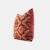 Kudde Royal Red Pillows Chinese Jacquard Case Luxury Velvet Decorative Cover For Sofa Chair Retro Room Home Decorations