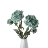 Decorative Flowers 1 Flower Bud Dried Peony Branches Simulated Home Decoration Goldfinch Artificial YC182