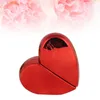 Storage Bottles 25ML Heart-shaped Portable Spray Bottle Metal Shell Refillable Empty Perfume Atomizer (Golden)