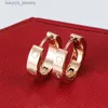 Titanium staal 18K Rose Gold Designer Earring Stud mode dames oorbellen sieraden geschenken januari luxe nummers oorbellen ontwerper voor dames oorbellen sieraden