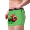 Caleçons nourriture Porno concombre conception drôle culotte en coton sous-vêtements pour hommes imprimé Shorts Boxer slips