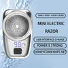 Rasoirs électriques Mini rasoir Portable Rechargeable tondeuse à barbe rasoir de poche Machine à raser pour hommes utilisation humide et sèche 2442