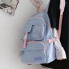 Zaino con pannelli di grande capacità da donna uomo estivo Harajuku borsa da scuola femminile college da viaggio borse per laptop Ruckpack da donna