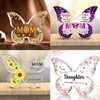 Party Favor Transparant acryl vlinder ornamenten voor vriendinnen/beste vrienden/familie collega's tafelblad geschenken ornamenten LT887