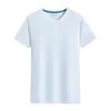 Brand Cotton 100% Mens Tshirt Pure Color Men T-shirts Round Collar Shortsleeve Man Top Tees pour vêtements masculins 240321