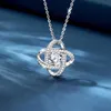 Pendant Necklaces To My Beautiful Mom Cubic Zirconia Love Knot Necklace Mom Gift Mom Necklace Mothers Day Gifts 240330