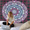 Tapisseries 2024 Mandala Tapisserie Wizardry Home Art Décoratif Hippie Bohème Canapé Couverture Yoga Matelas Feuille