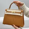 Brand bag Top Quality Designer Women Genuine Leather Handbags Totes Mini Messenger Bag Silver Gold Hardware Flat Handle Luxury Portable