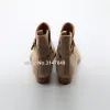 Boots Fashion Handmade Boots Men Vintage Luxury Genuine Leather Suede Boots Wyatt Classic Harness Ankle Strap Chelsea Men Boots