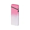 2023 Douyin Populaire Draagbare Kleurverloop USB Oplaadbare Dubbele Boog Aansteker Sigarettenaccessoires Mannen en Vrouwen Gift Gadgets