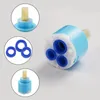 2024 35mm/40mm Ceramic Disc Cartridge Inner Blue and Green Faucet Mixer Tap for Faucet استبدال الجزء 1. لخرطوشة القرص الخزفية 1.