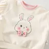 赤ちゃんセット、春の服、女性の赤ちゃん向けの2ピースセット、1歳の新生児