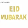 Украшение для вечеринки Chicinlife Ид Мубарак Бантинг Бантинг Мусульманская подвесная гирлянда Товары для хаджа Рамадана