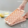 2024 3D Round Ice Cube Tray with Lid Plastic Diamond Style Ice Mold Refrigerator Spherical DIY Moulds Ice Ball Maker Kitchen Tools