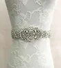 100 handgjorda lyxiga brudbältes tillbehör 2019 Fashion Rhinestone Adornment Bröllopsklänningar Sashes smycken i stock6792813