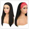 Wigs suq women'sstraight headband wig Hair Syntical Cosplay Party Black hat Resostant Daily Wigs