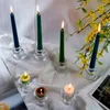 Candle Holders 1PC Dining Table And Festival Taper Glass Candlestick For Centerpiece Wedding