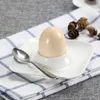 Coquetier carré en céramique, coquetier en forme d'œuf, assiette à œufs de nourriture occidentale, vaisselle d'hôtel étoile