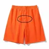 Verão carga shorts masculinos na altura do joelho impressão sweatpants tendência secagem rápida ao ar livre calças curtas de algodão casual solto hip hop