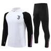 Treinamento de tracksuit 23/24/25 Cuadrado Chiesa Milik Juve Vlahovic Bonucci Sobreviver Foot Tuta Retro Futbol Soccer Tracksuit Tracksuit Kid Men and Kids Kit