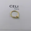 Hoop Huggie Marca Coreano Semplice Stile di moda Accessori Nodo Cerchio Anello da dito per le donne Ottone placcato Oro 18 carati Alta qualitàHo316V