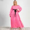 Urban Sexy Dresses Elegant Lady Maxi Party Dress for Woman Plus Size Women Clothing Fleared sleve Off Shoulder Prom Big Swing Dress Curve Y240402