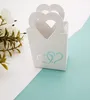 Gift Wrap 50pcs/lot Mini Jewelry Heart Handbag Kraft Paper Chocolate Favor Candy Box Packaging Bag Wedding Birthday