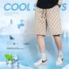 Shorts soltos casuais finos masculinos, tendência de verão, calças de praia emagrecedoras de alta qualidade, calças esportivas de cinco peças para homens