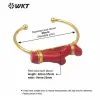 Bangles WTB568 Speciale Lady Bangle Bellissimo Bangle di corallo rosso Open Women Women Jewelry Coral Bangle 58mm 58mm