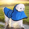 Hundebekleidung Vier Jahreszeiten Haustier-Regenmantel Große und kleine Hunde Reflektierende Streifen Einfacher Stil Outdoor-Mopsjacke für