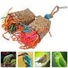 Autres fournitures d'oiseaux 2 pcs perroquet dessin jouet perruche jouets à mâcher cage perroquets suspendus en bois