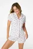 Designer dames schattig Roller Rabbit tweedelige broek pyjama Y2K aap geprefabriceerd afdrukken 2-delige pyjamaset shirt met korte mouwen Pj shorts vrijetijdskleding Olqg44