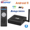 Set-Top-Box Woopker TOX3 TV-Box Amlogic S905X4 TVBox Android 11 4 GB/32 GB 2T2R 2,4 G/5 G WiFi 1000 M Bluetooth-Unterstützung AV1 4K Set-Top Q240402