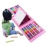 Art Kits for Kids 208Pcs Drawing Art kit with Double Sided Trifold Easel Painting Supplies Includes Oil Pastels Crayons 240318