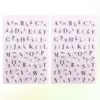 Bouteilles de stockage 2pcs alphabet anglais clear stamps cartes de fabrication de blocs de tampon pour cling carnet de bossing d'album de phoque