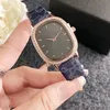 Marca de moda relógio de pulso para mulheres quadrado luxo senhora menina estilo pulseira couro banda relógios cristal quartzo frete grátis 2024